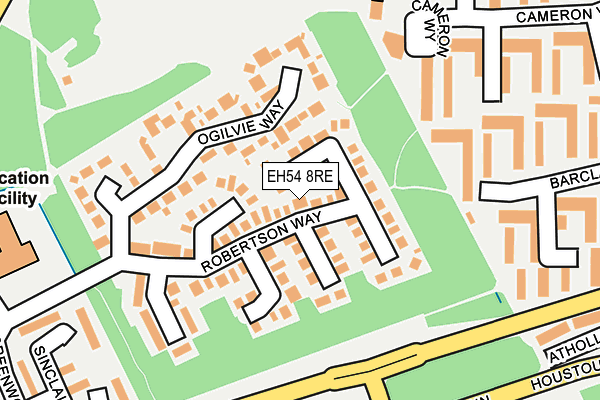 EH54 8RE map - OS OpenMap – Local (Ordnance Survey)