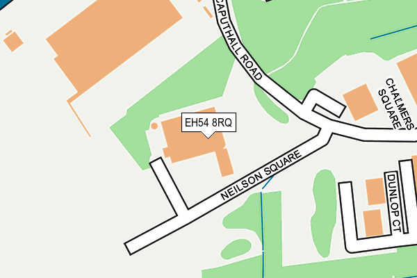 EH54 8RQ map - OS OpenMap – Local (Ordnance Survey)