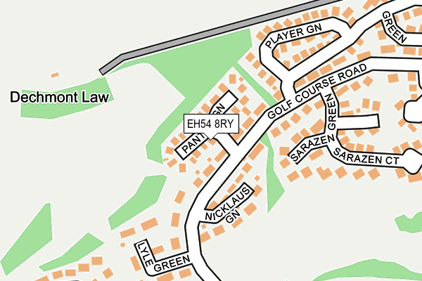 EH54 8RY map - OS OpenMap – Local (Ordnance Survey)