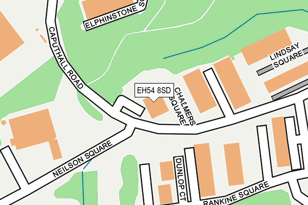 EH54 8SD map - OS OpenMap – Local (Ordnance Survey)