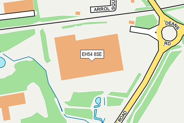 EH54 8SE map - OS OpenMap – Local (Ordnance Survey)