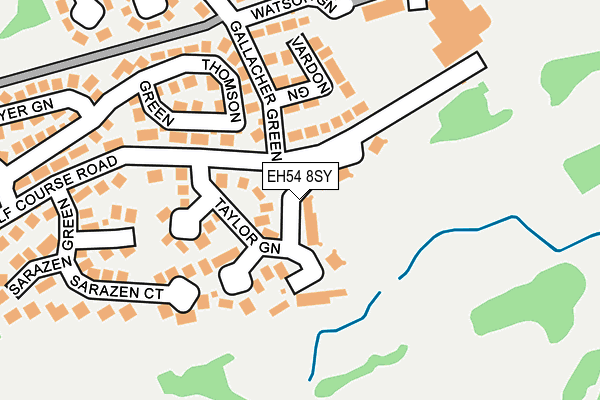 EH54 8SY map - OS OpenMap – Local (Ordnance Survey)