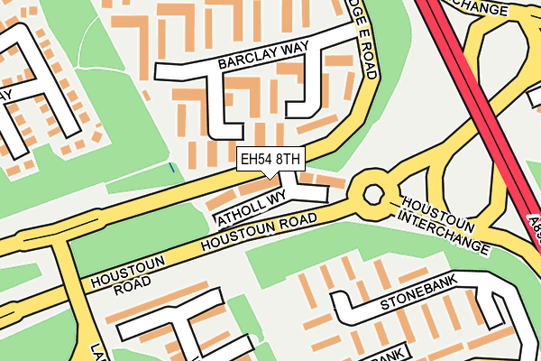 EH54 8TH map - OS OpenMap – Local (Ordnance Survey)