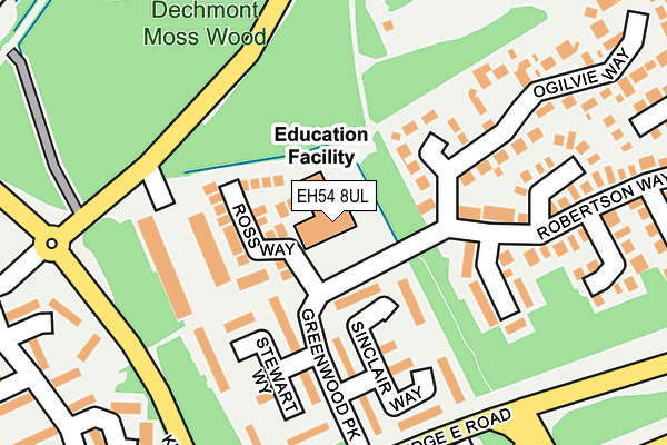 EH54 8UL map - OS OpenMap – Local (Ordnance Survey)