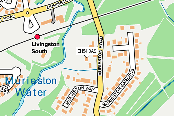 EH54 9AS map - OS OpenMap – Local (Ordnance Survey)