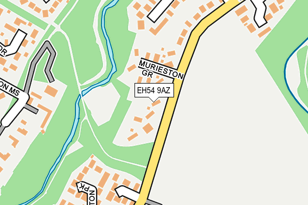 EH54 9AZ map - OS OpenMap – Local (Ordnance Survey)