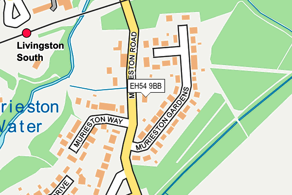 EH54 9BB map - OS OpenMap – Local (Ordnance Survey)