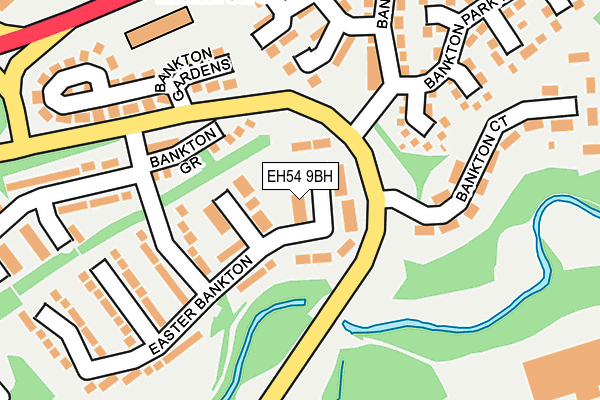 EH54 9BH map - OS OpenMap – Local (Ordnance Survey)