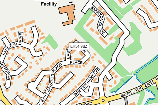 EH54 9BZ map - OS OpenMap – Local (Ordnance Survey)