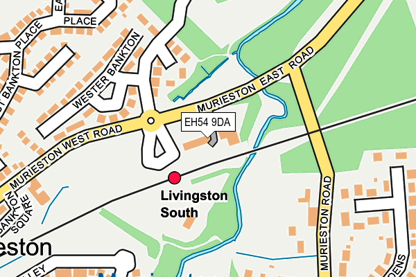 EH54 9DA map - OS OpenMap – Local (Ordnance Survey)