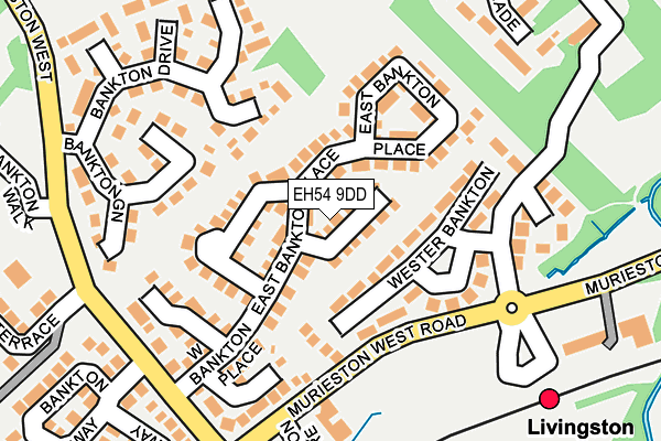 EH54 9DD map - OS OpenMap – Local (Ordnance Survey)