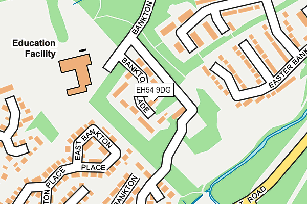 EH54 9DG map - OS OpenMap – Local (Ordnance Survey)