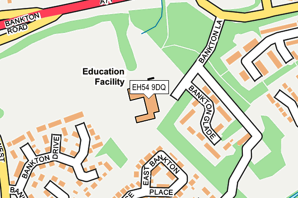 EH54 9DQ map - OS OpenMap – Local (Ordnance Survey)