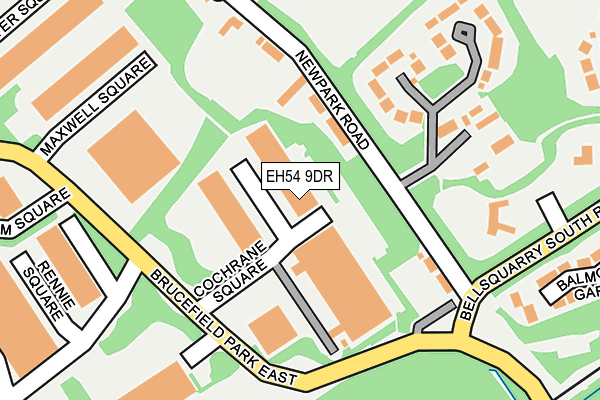 EH54 9DR map - OS OpenMap – Local (Ordnance Survey)