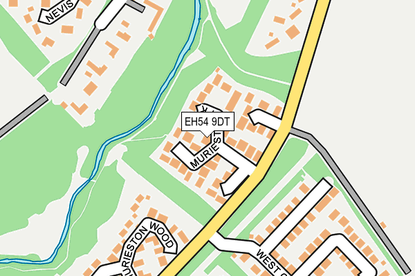 EH54 9DT map - OS OpenMap – Local (Ordnance Survey)