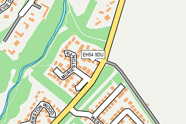 EH54 9DU map - OS OpenMap – Local (Ordnance Survey)