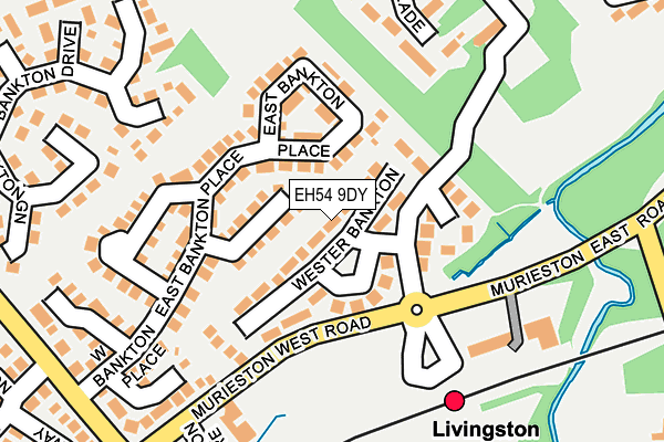 EH54 9DY map - OS OpenMap – Local (Ordnance Survey)