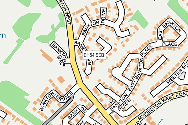 EH54 9EB map - OS OpenMap – Local (Ordnance Survey)