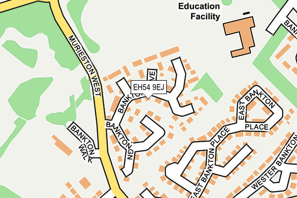 EH54 9EJ map - OS OpenMap – Local (Ordnance Survey)