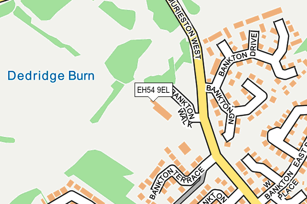 EH54 9EL map - OS OpenMap – Local (Ordnance Survey)