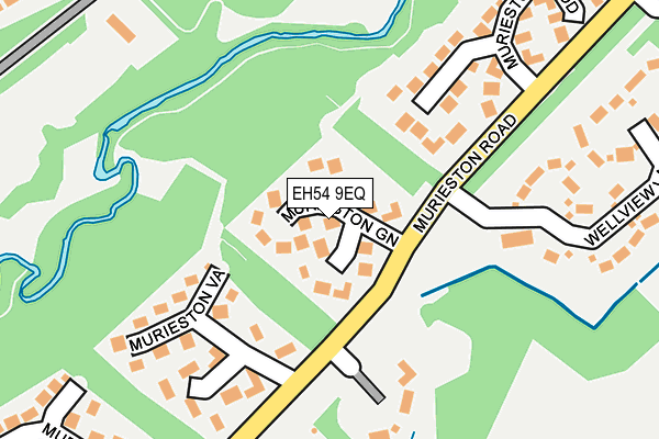 EH54 9EQ map - OS OpenMap – Local (Ordnance Survey)