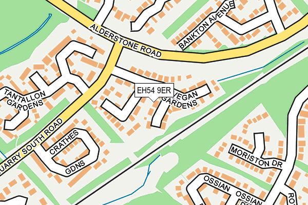 EH54 9ER map - OS OpenMap – Local (Ordnance Survey)