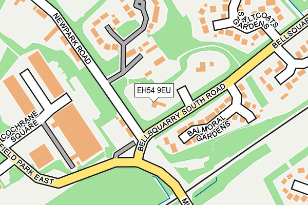 EH54 9EU map - OS OpenMap – Local (Ordnance Survey)