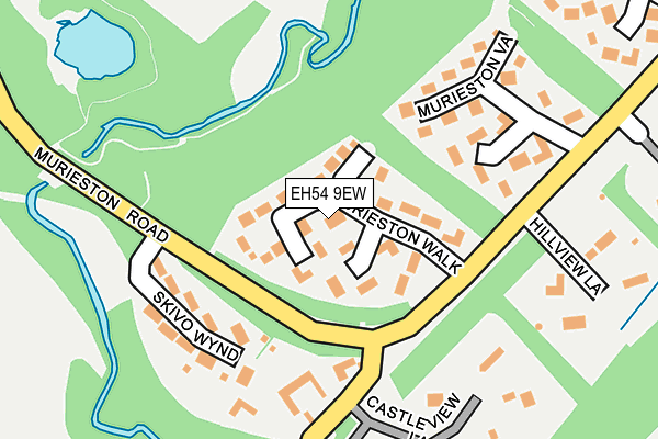 EH54 9EW map - OS OpenMap – Local (Ordnance Survey)