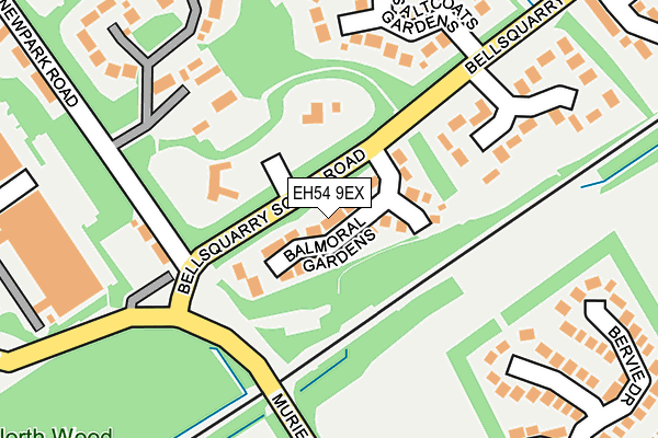 EH54 9EX map - OS OpenMap – Local (Ordnance Survey)