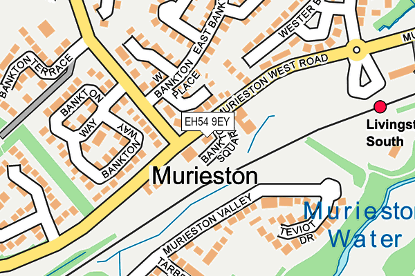 EH54 9EY map - OS OpenMap – Local (Ordnance Survey)