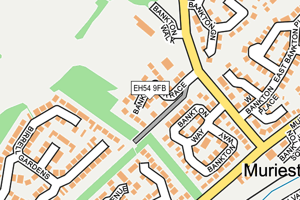 EH54 9FB map - OS OpenMap – Local (Ordnance Survey)