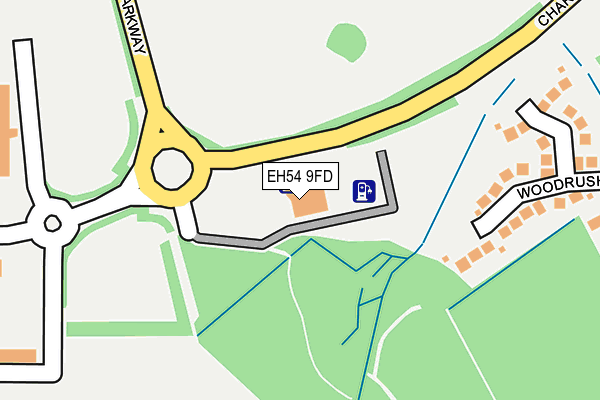 EH54 9FD map - OS OpenMap – Local (Ordnance Survey)