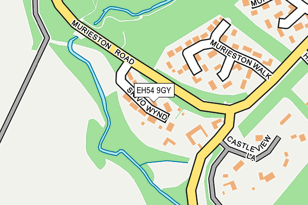 EH54 9GY map - OS OpenMap – Local (Ordnance Survey)