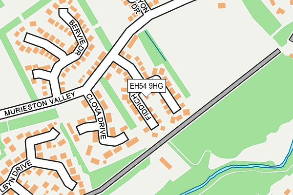 EH54 9HG map - OS OpenMap – Local (Ordnance Survey)