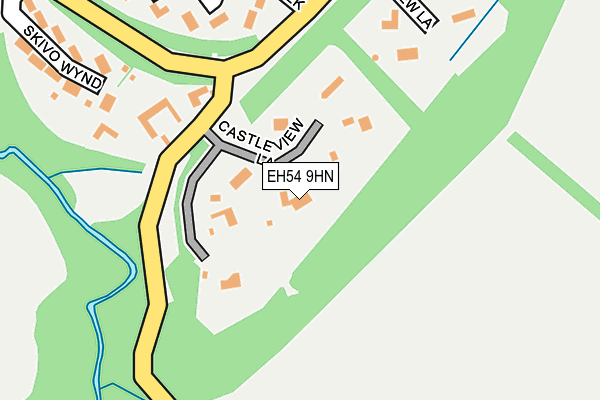 EH54 9HN map - OS OpenMap – Local (Ordnance Survey)