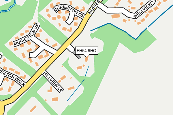 EH54 9HQ map - OS OpenMap – Local (Ordnance Survey)