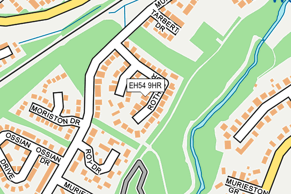 EH54 9HR map - OS OpenMap – Local (Ordnance Survey)