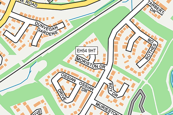 EH54 9HT map - OS OpenMap – Local (Ordnance Survey)