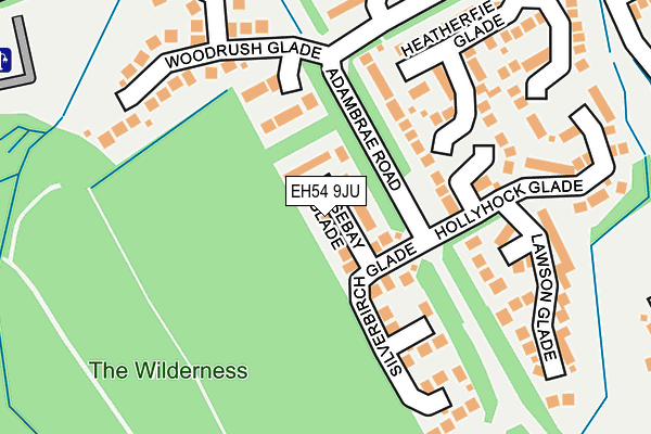 EH54 9JU map - OS OpenMap – Local (Ordnance Survey)