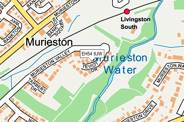 EH54 9JW map - OS OpenMap – Local (Ordnance Survey)