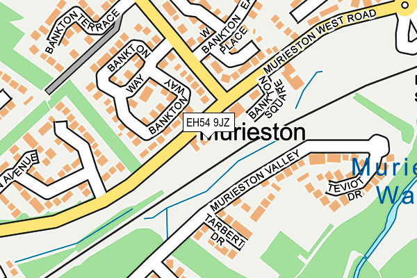 EH54 9JZ map - OS OpenMap – Local (Ordnance Survey)