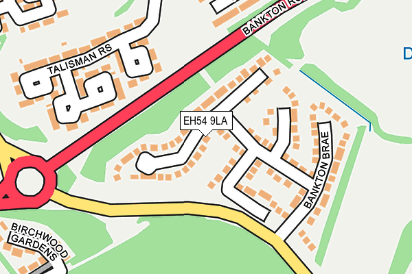 EH54 9LA map - OS OpenMap – Local (Ordnance Survey)