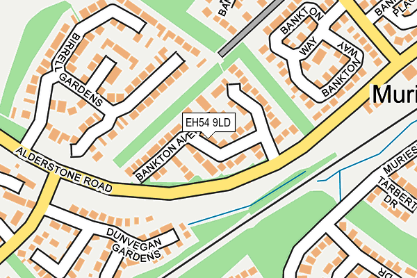 EH54 9LD map - OS OpenMap – Local (Ordnance Survey)