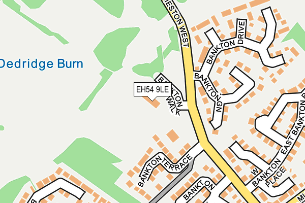 EH54 9LE map - OS OpenMap – Local (Ordnance Survey)