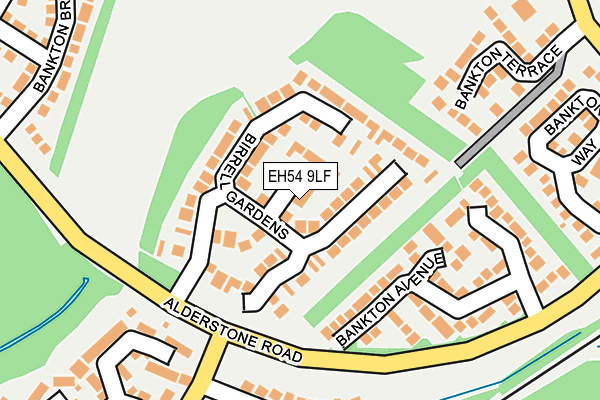 EH54 9LF map - OS OpenMap – Local (Ordnance Survey)