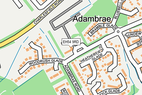 EH54 9RD map - OS OpenMap – Local (Ordnance Survey)