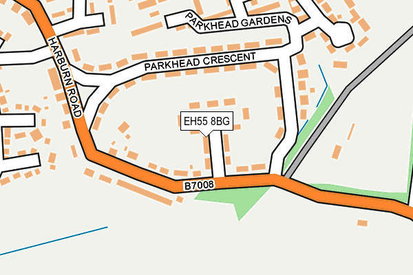 EH55 8BG map - OS OpenMap – Local (Ordnance Survey)