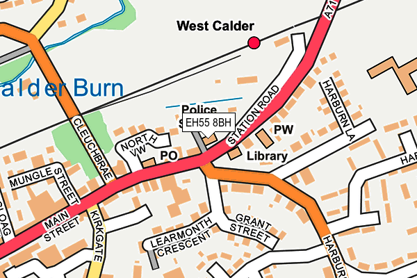 EH55 8BH map - OS OpenMap – Local (Ordnance Survey)