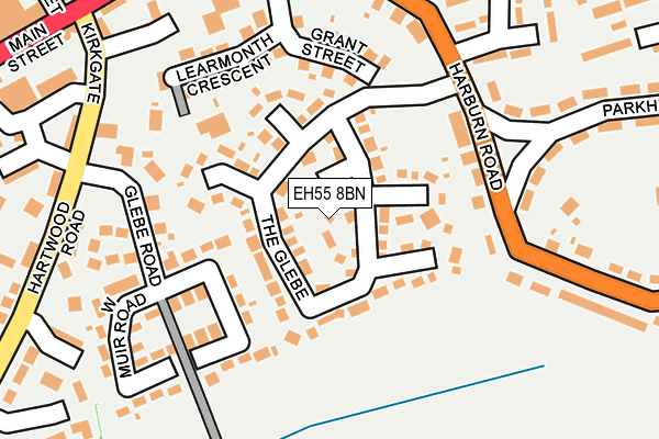 EH55 8BN map - OS OpenMap – Local (Ordnance Survey)