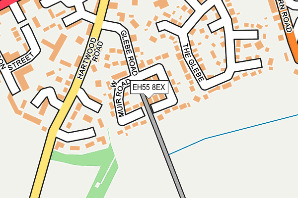 EH55 8EX map - OS OpenMap – Local (Ordnance Survey)